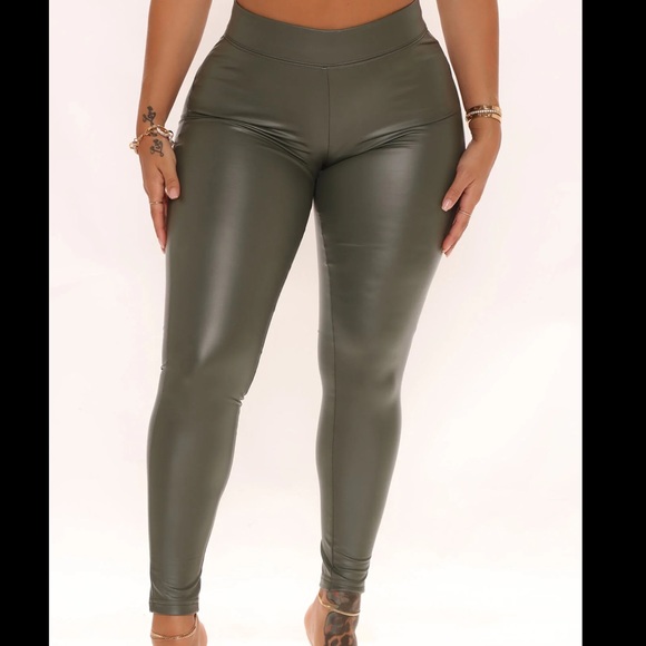 Faux Leather Pants - Picture 1 of 3